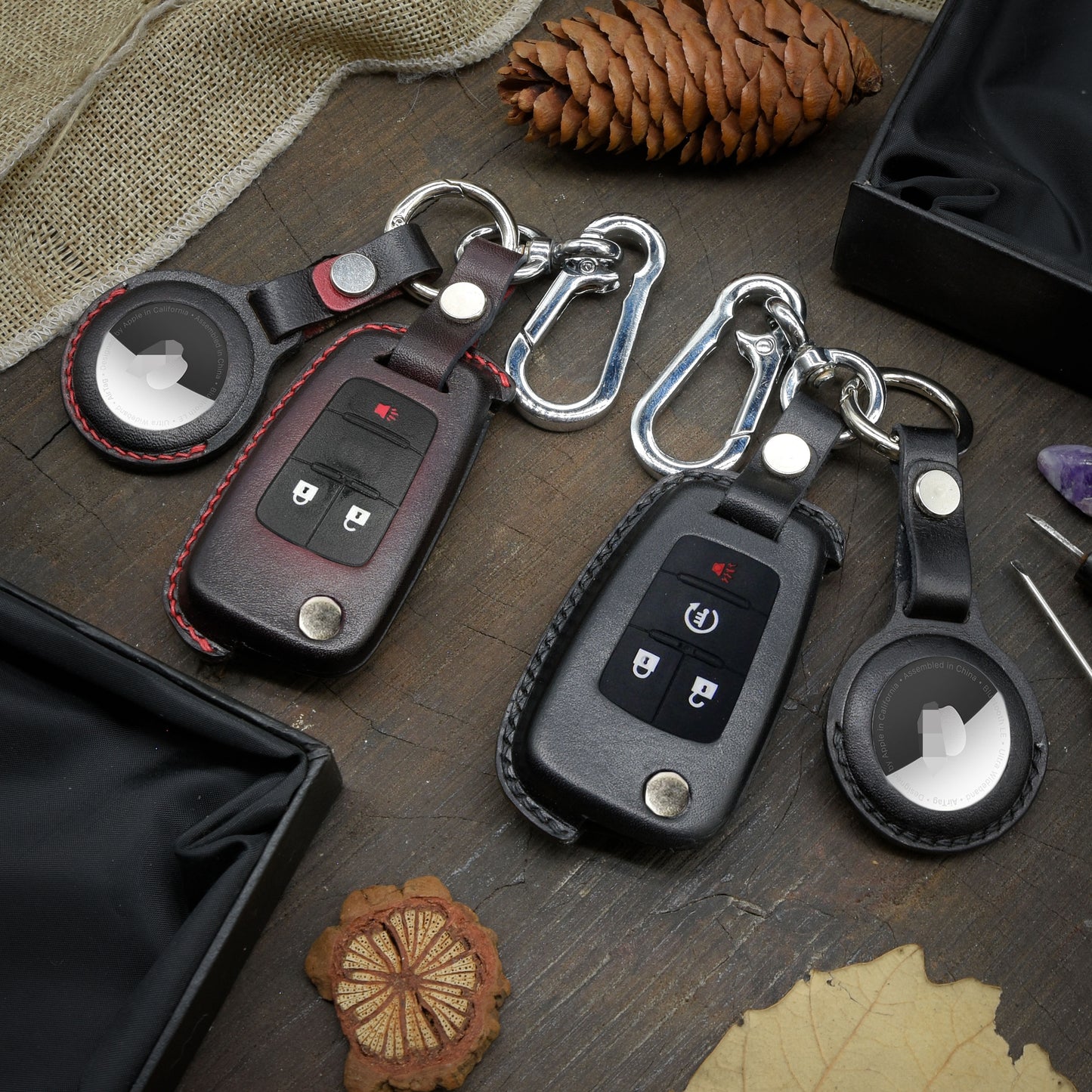 Leather Key Case for 2020-2025 Envista, Encore GX, Envision, Enclave SUVs - Custom Fob Gift