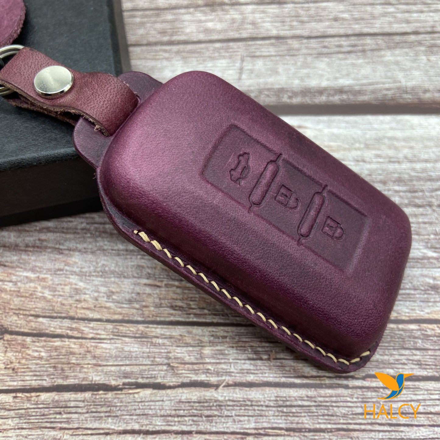 Leather Key Case for 2020-2025 Outlander, Outlander PHEV, Eclipse Cross, Mirage EV - Custom Fob Gift