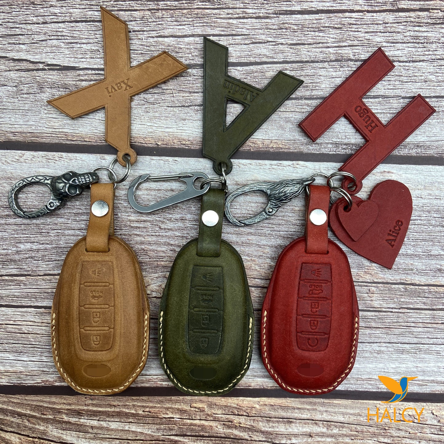 Leather Key Case for 2020-2025 QX50, QX55, QX60, QX80, Vision Qe - Custom Fob Gift