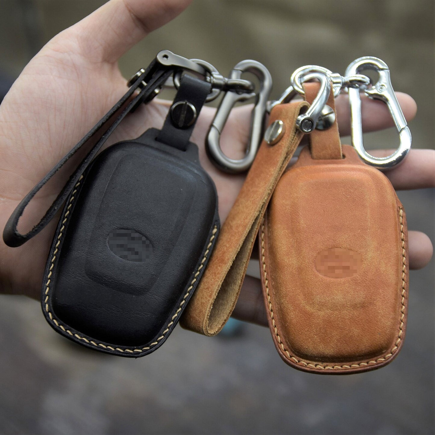 Leather Key Case for 2020-2025 RAV4, Corolla, Tacoma, GR86, Prius - Custom Fob Gift