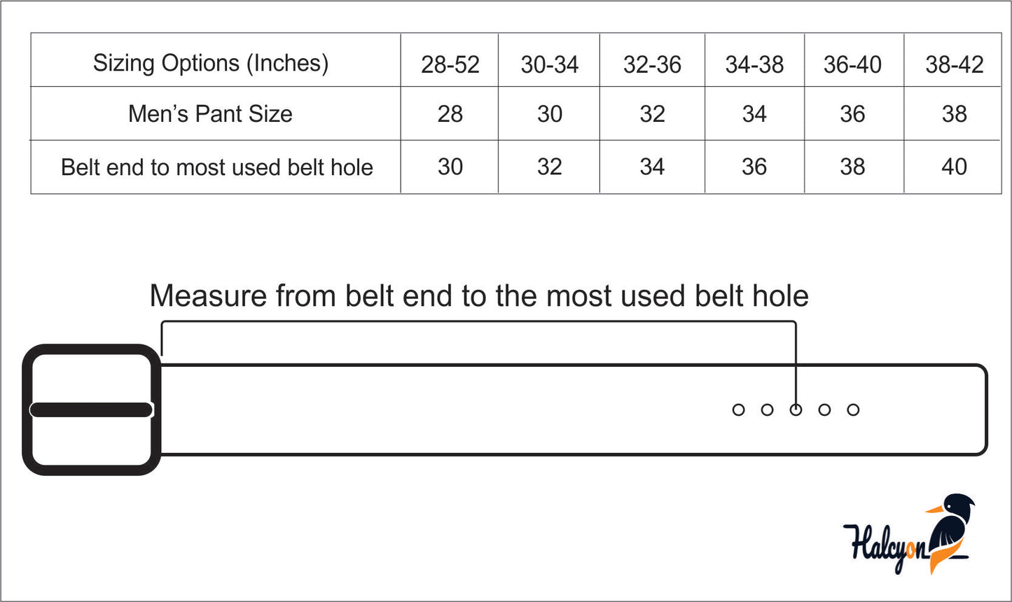 Handcrafted - VEG - Leather Belts