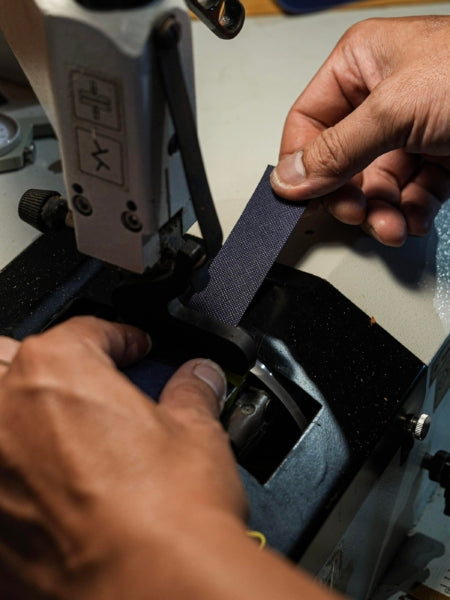 Step 3: Leather skiving