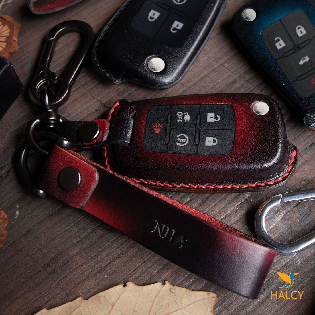 Leather Key Case for 2020-2025 Trax, Equinox, Tahoe, Suburban, Silverado, Bolt EV, Corvette - Custom Fob Gift