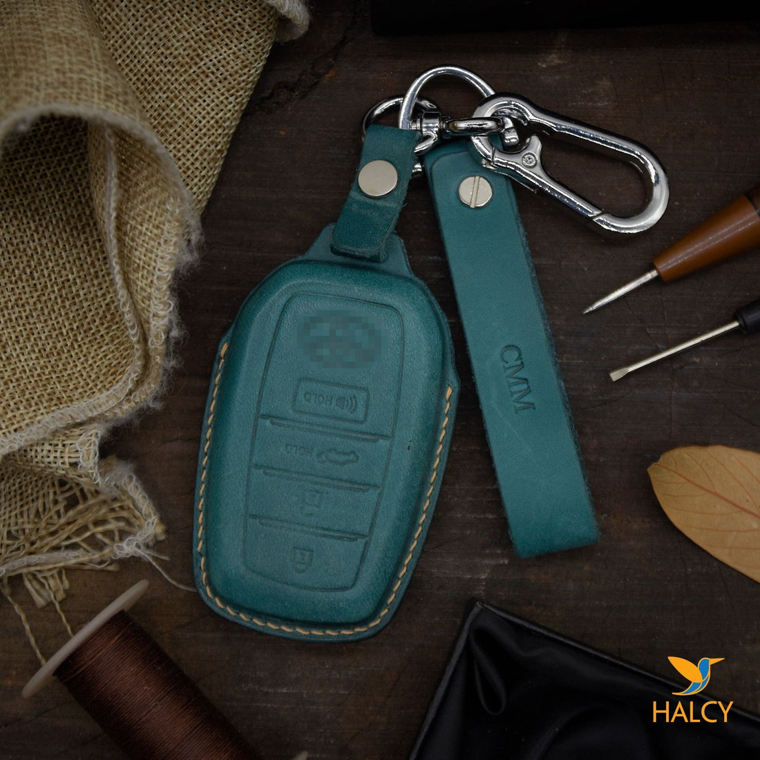 Leather Key Case for 2020-2025 RAV4, Corolla, Tacoma, GR86, Prius - Custom Fob Gift
