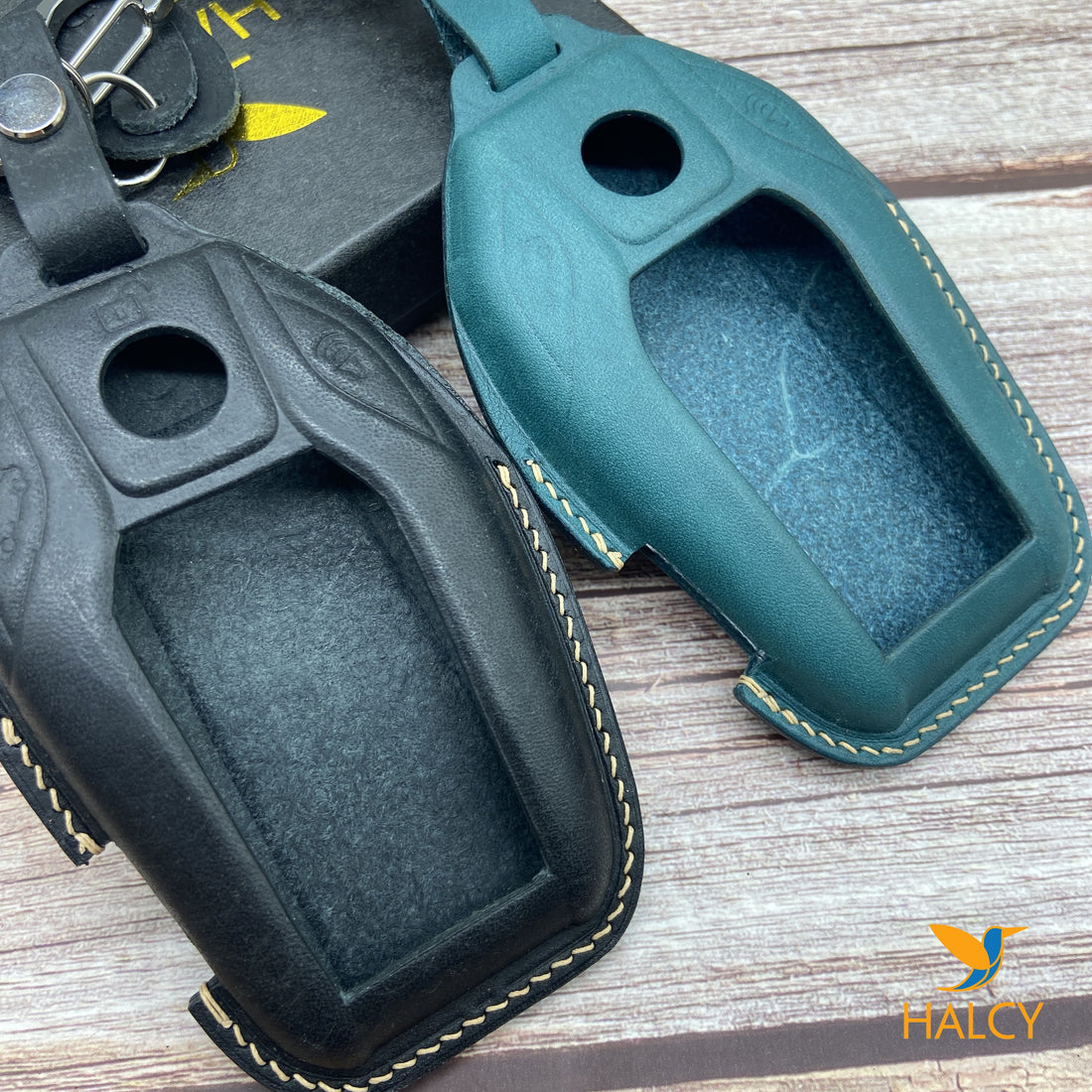 Leather Key Case for 2020-2025 3 Series, 5 Series, X3, X5, M3, M5, i4 - Custom Fob Gift
