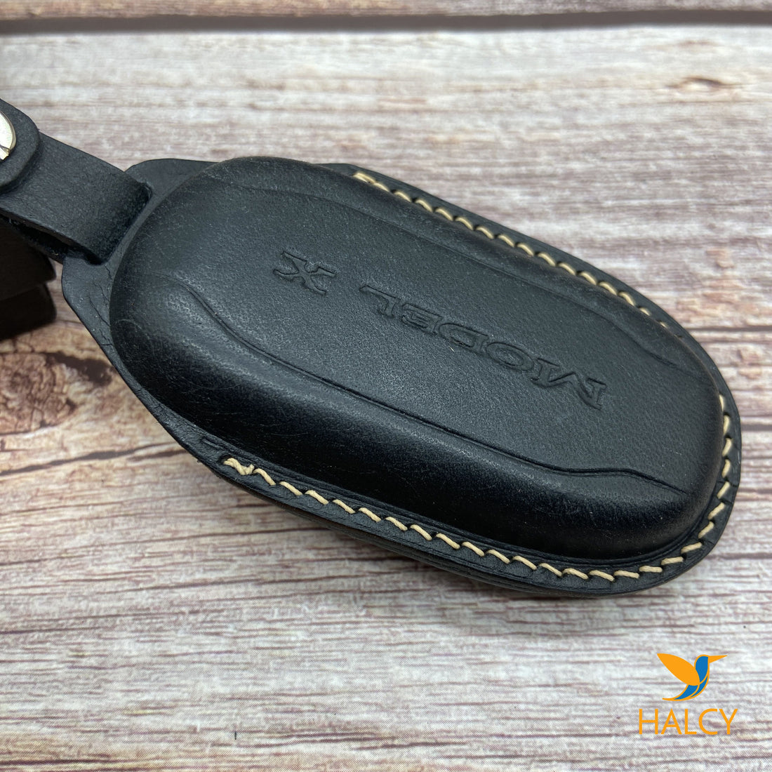 Leather Key Case for Tesla Model 3, Y, S, X (2017-2025) – Custom Fob Sleeve & Gift for EV Owners