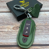Leather Key Case for 2020-2025 911, Panamera, Taycan, Cayenne, Macan, Boxster - Custom Fob Gift
