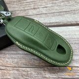 Leather Key Case for 2020-2025 911, Panamera, Taycan, Cayenne, Macan, Boxster - Custom Fob Gift