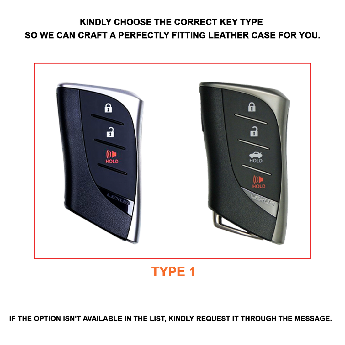 Leather Key Case for 2020-2025 IS, ES, nx, rx, gx, lx, rz - Custom Fob Gift