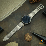 Python Leather Watch strap with quick-release spring bars. Choice of Width - 16mm, 18mm, 20mm, 22mm, 24mm, Etc..