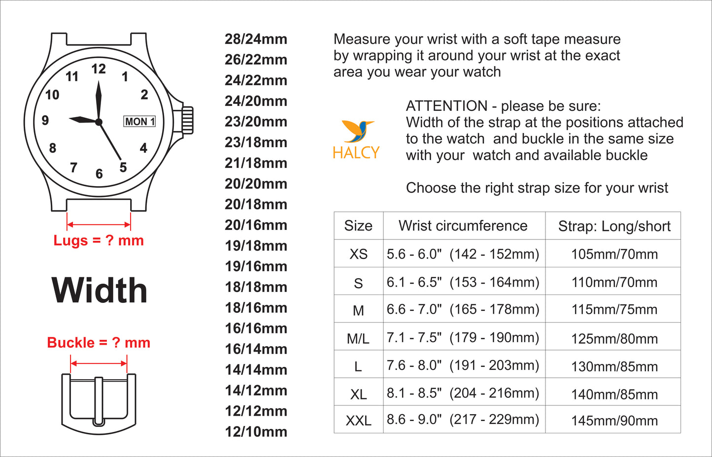 Ostrich Leg Leather Watch strap with quick-release spring bars. Choice of Width - 16mm, 18mm, 20mm, 22mm, 24mm, Etc..