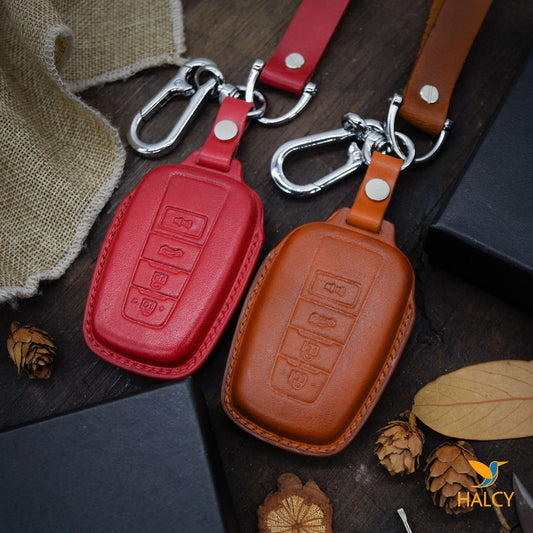 Leather  Key Cover, key fob holder Toyota Camry Avalon Corolla Toyota RAV4, Toyota Prius Prime, 2018-up Toyota 86 GT 3 and 4 buttons