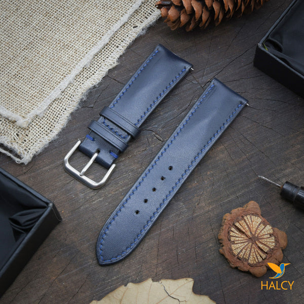 Vache Hunter Leather Watch strap with quick-release spring bars. Choice of Width - 16mm, 18mm, 20mm, 22mm, 24mm, Etc..