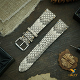 Python Leather Watch strap with quick-release spring bars. Choice of Width - 16mm, 18mm, 20mm, 22mm, 24mm, Etc..