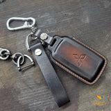 Leather Key Fob Cover Fits Mitsubishi