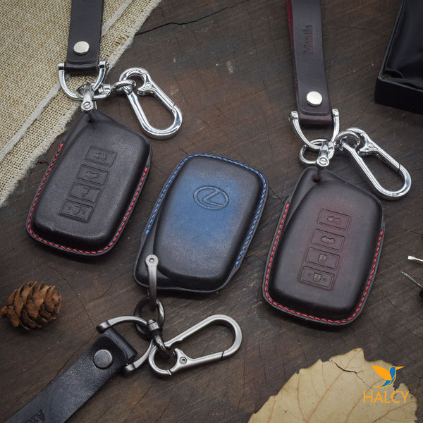Leather Car Key Fob Cover Fit for Lexus