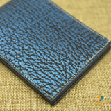 Shark leather bifold wallet mens