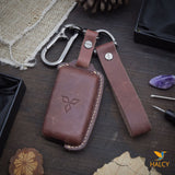 Leather Key Fob Cover Fits Mitsubishi