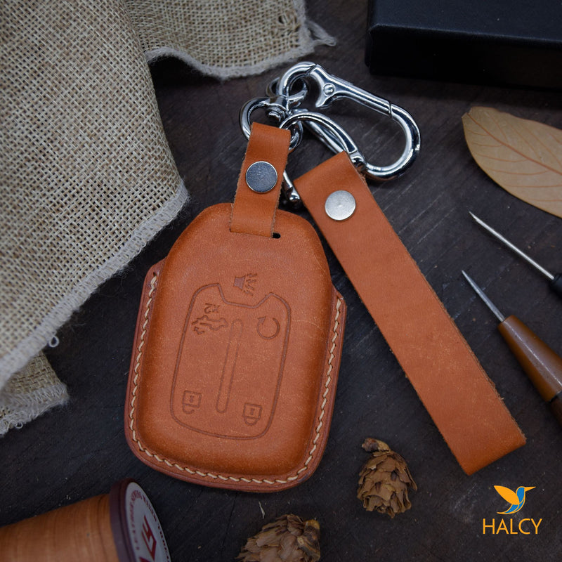 Key Holder Grey Buttero Key Case Pouch Embossed 