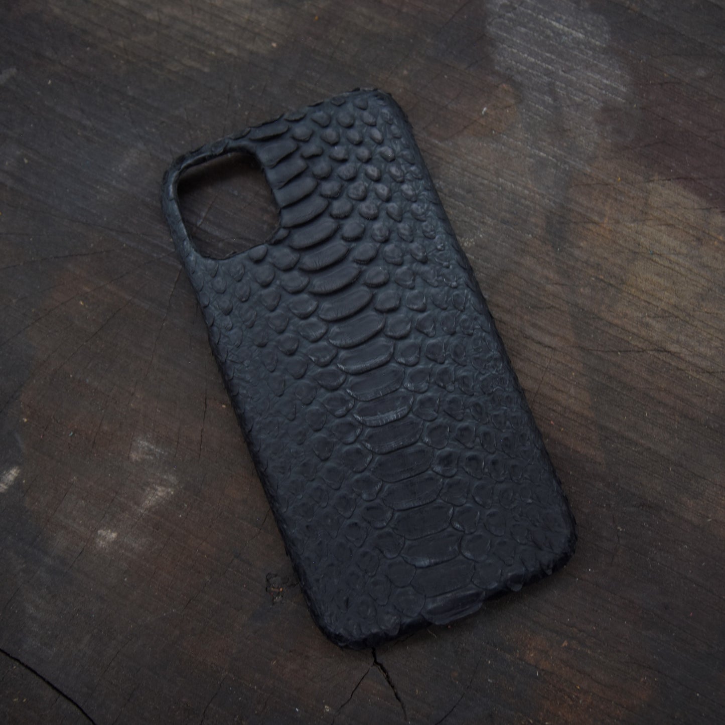 Python Leather Case For iPhone, Free Initials embossing