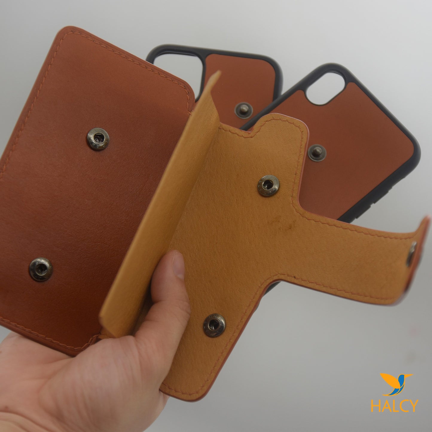 Leather Dual Phone Case, Leather Double iPhone Case, Case Holds Two Phones, Slanted 2 Phone Holster, Leather Two phone case with belt loops