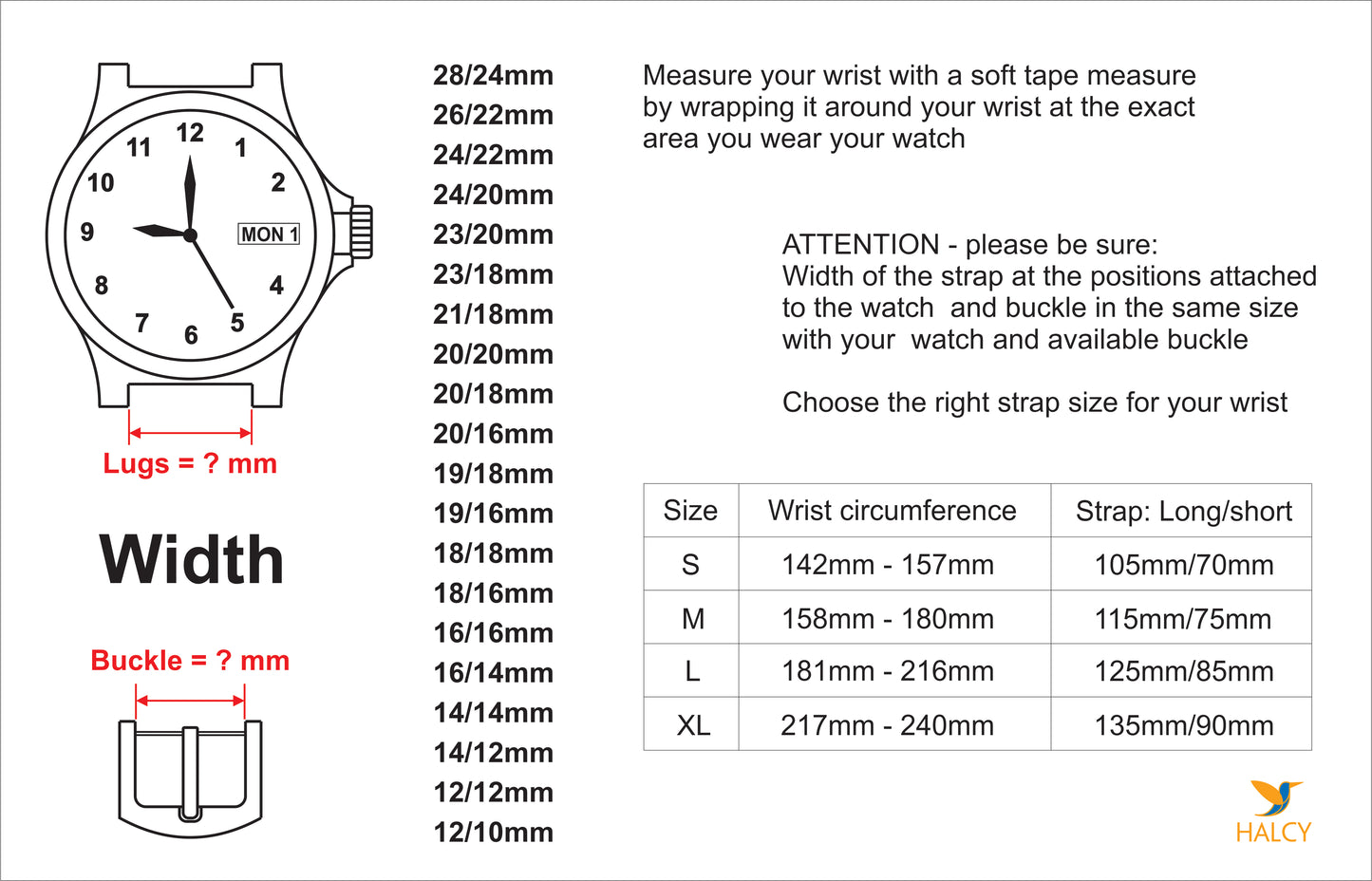 Epsom Calf leather Watch strap with quick-release spring bars. Choice of Width - 16mm, 18mm, 20mm, 22mm, 24mm, Etc..