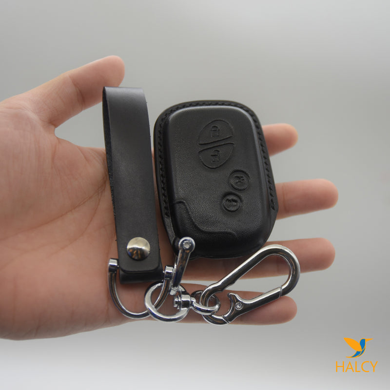 Leather Car Key Fob Cover Fit for Lexus  CT200h, GS460, LS460,  LX570,  GX460, IS350, RX350,  RX450h, LX470, Personalized Keychain