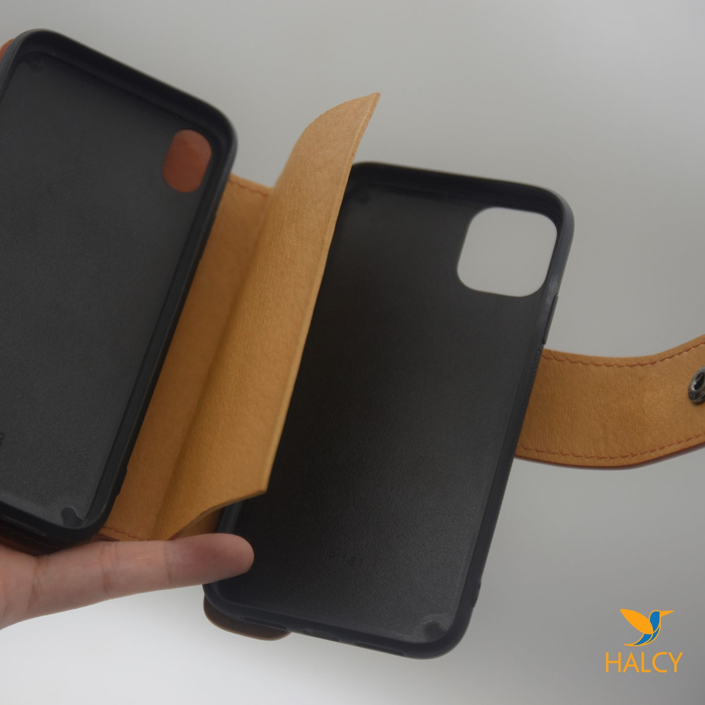 Leather Dual Phone Case, Leather Double iPhone Case, Case Holds Two Phones, Slanted 2 Phone Holster, Leather Two phone case with belt loops