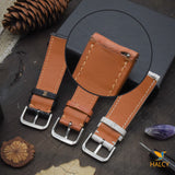 Vache Hunter Leather Watch strap with quick-release spring bars. Choice of Width - 16mm, 18mm, 20mm, 22mm, 24mm, Etc..