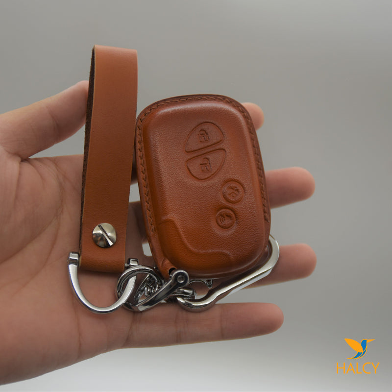 Leather Car Key Fob Cover Fit for Lexus  CT200h, GS460, LS460,  LX570,  GX460, IS350, RX350,  RX450h, LX470, Personalized Keychain