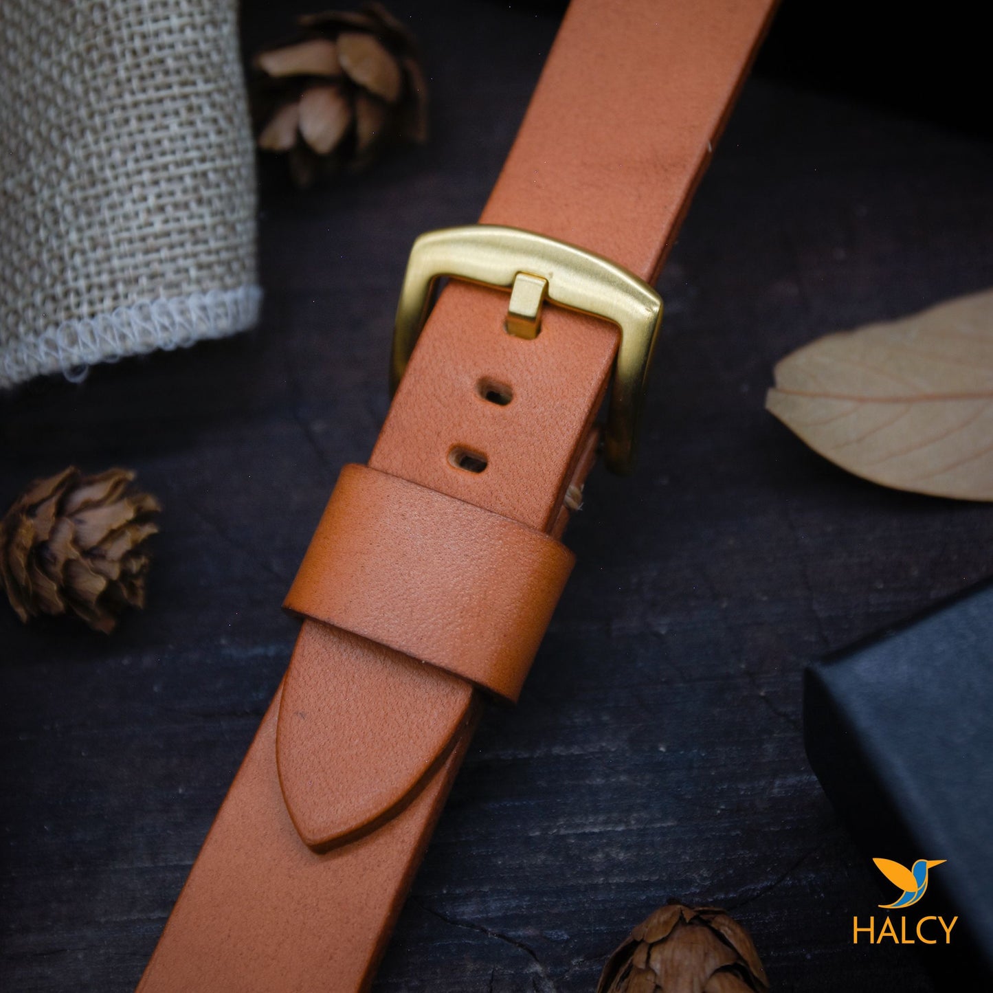 Italian Vegetable tanned Cowhide Leather  Watch strap with quick-release spring bars. Choice of Width - 16mm, 18mm, 20mm, 22mm, 24mm, Etc..