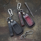 Leather Key Fob Cover fit  for  Audi A4 Q7 Q5 TT A3 A6 SQ5 R8 S5, Personalized Keychain