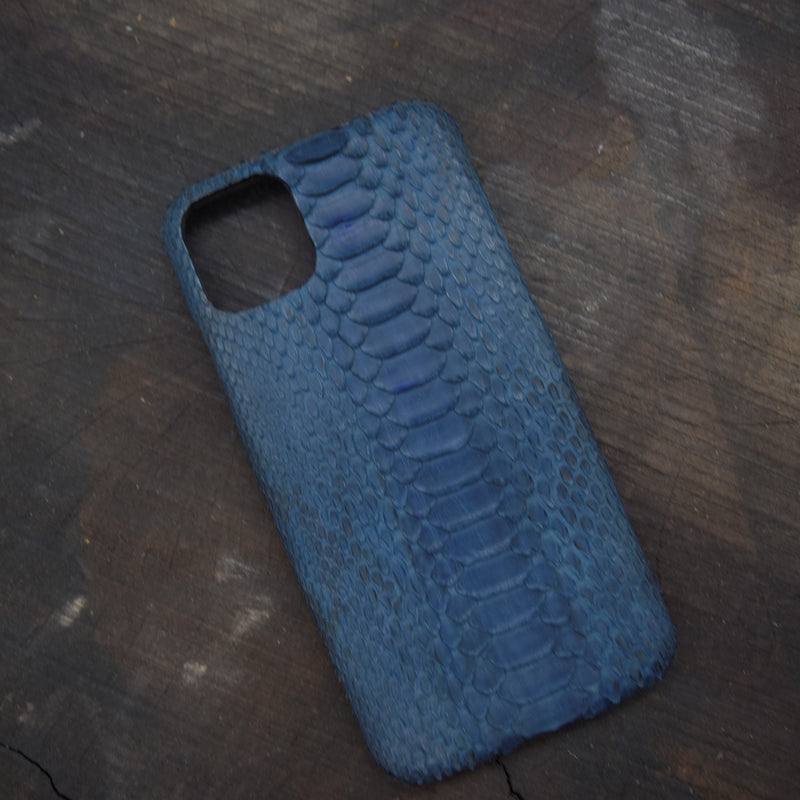 Python Leather Case For iPhone, Free Initials embossing