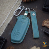 Leather Car Key Fob Cover Fit for Kia