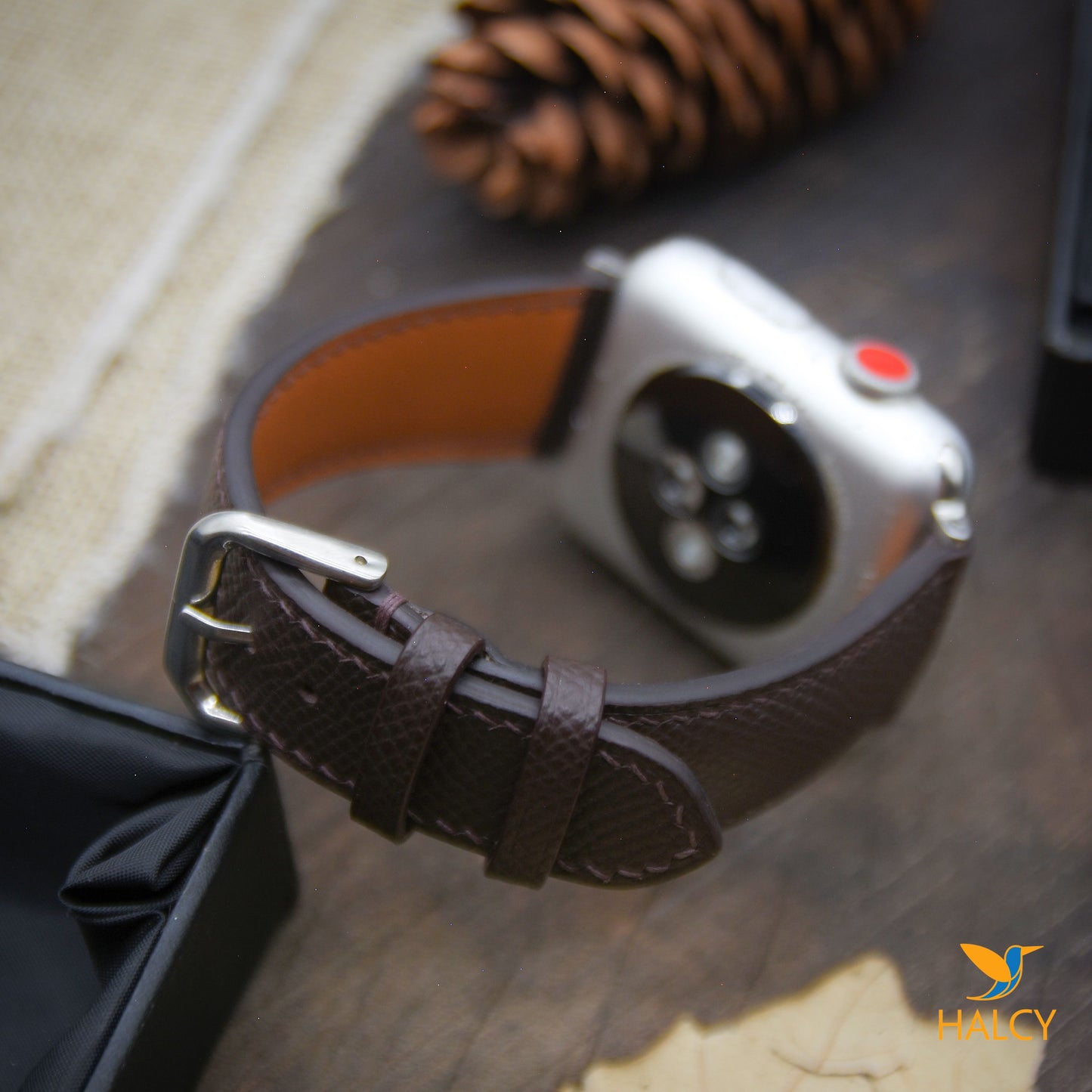 Epsom Calf leather Watch strap with quick-release spring bars. Choice of Width - 16mm, 18mm, 20mm, 22mm, 24mm, Etc..