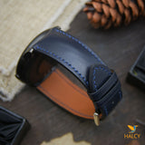 Vache Hunter Leather Watch strap with quick-release spring bars. Choice of Width - 16mm, 18mm, 20mm, 22mm, 24mm, Etc..