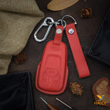 Leather Key Fob Cover fit  for  Audi A4 Q7 Q5 TT A3 A6 SQ5 R8 S5, Personalized Keychain