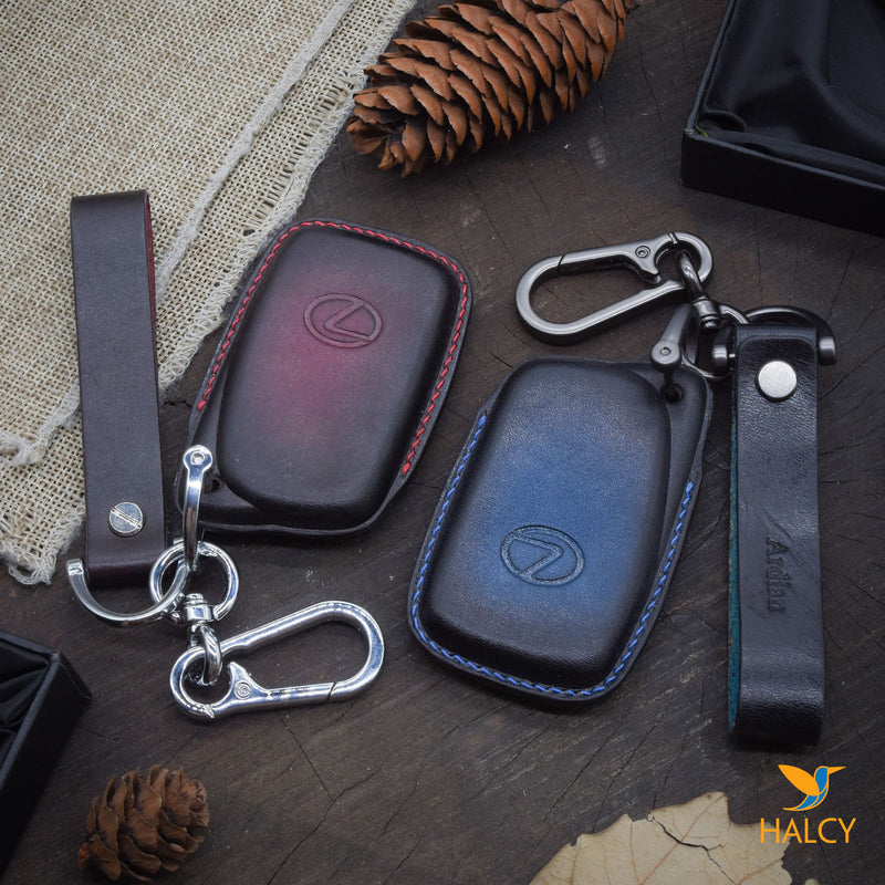 Leather Car Key Fob Cover Fit for Lexus