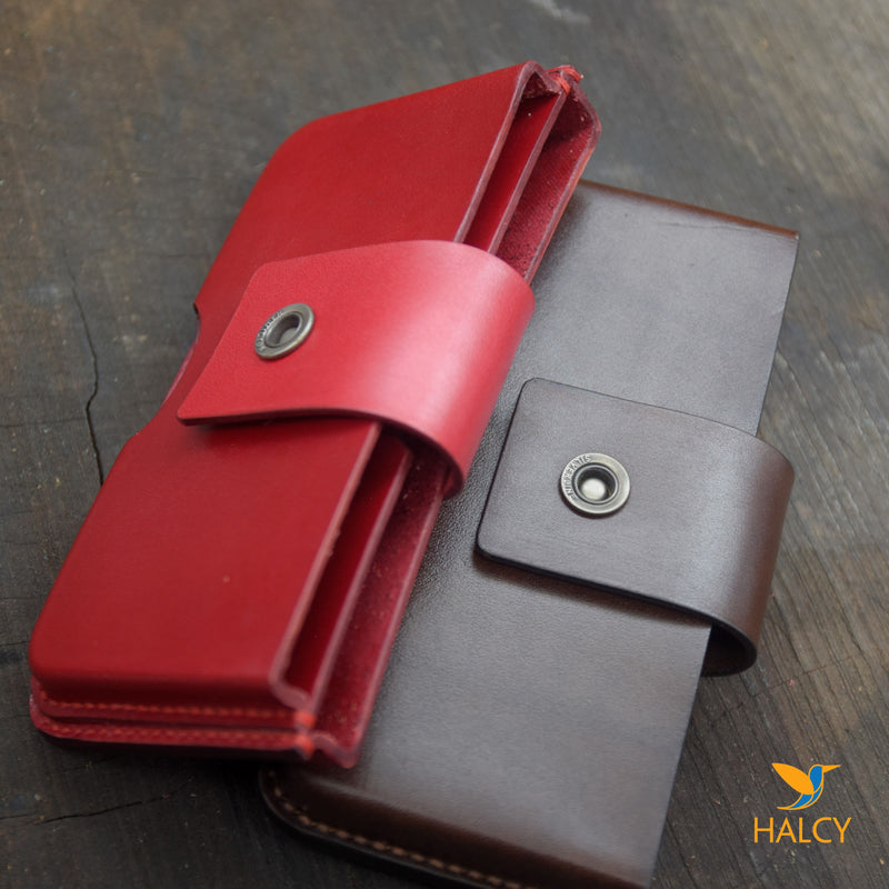 Leather Two phone case with belt loop, Leather Dual Phone Case, Leathe –  Halcy WORLD