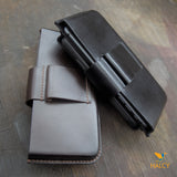Leather Dual Phone Case Leather Double iPhone Case Case -  Norway