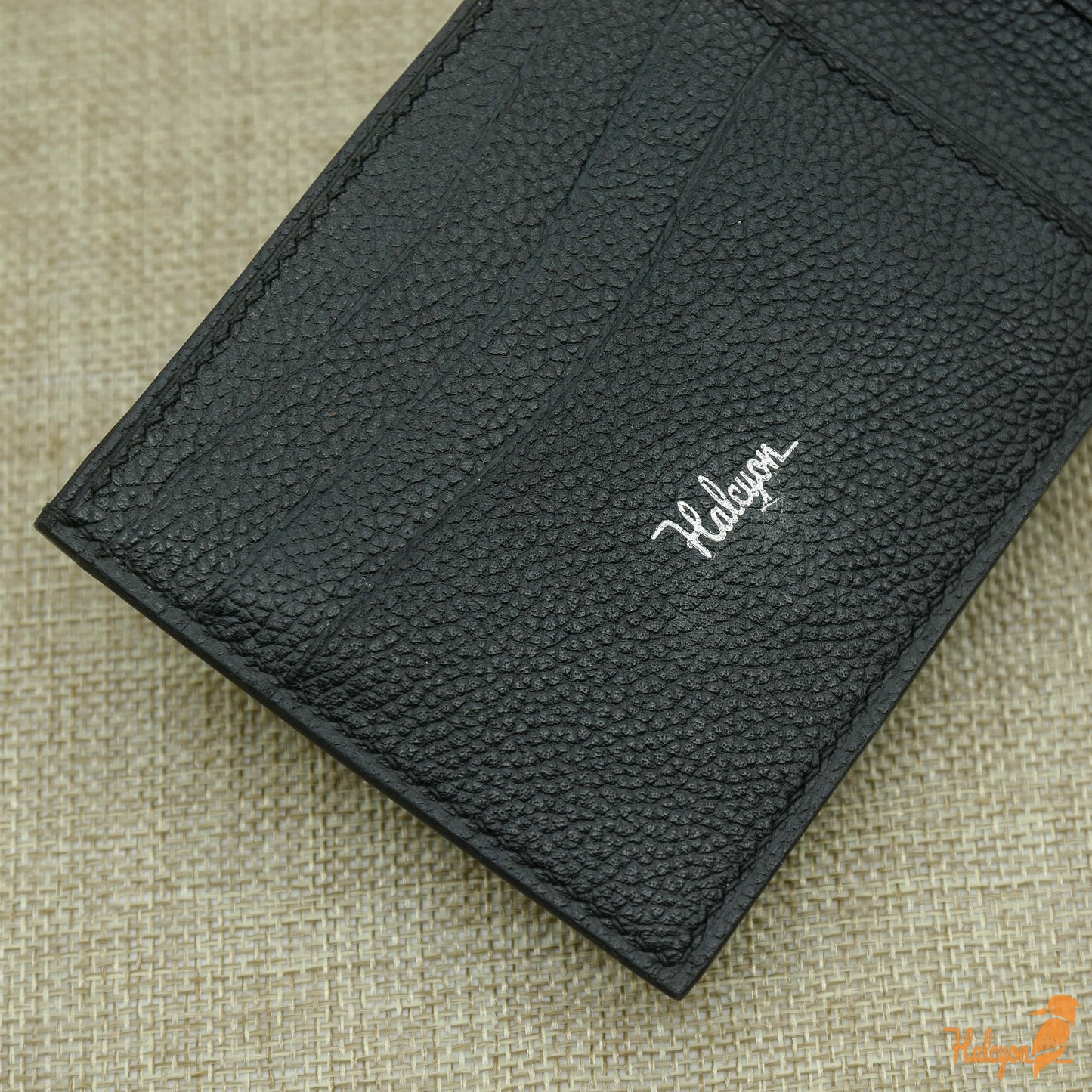 Lizard leather bifold wallet mens