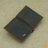 Lizard leather bifold wallet mens