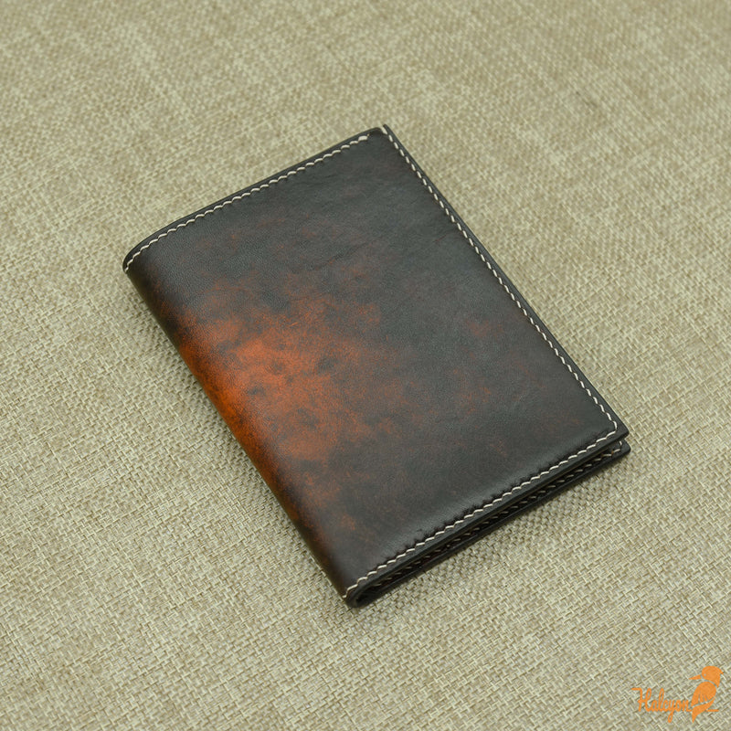 Personalized leather bifold wallet