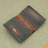 Personalized leather bifold wallet