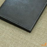 Personalized leather bifold wallet