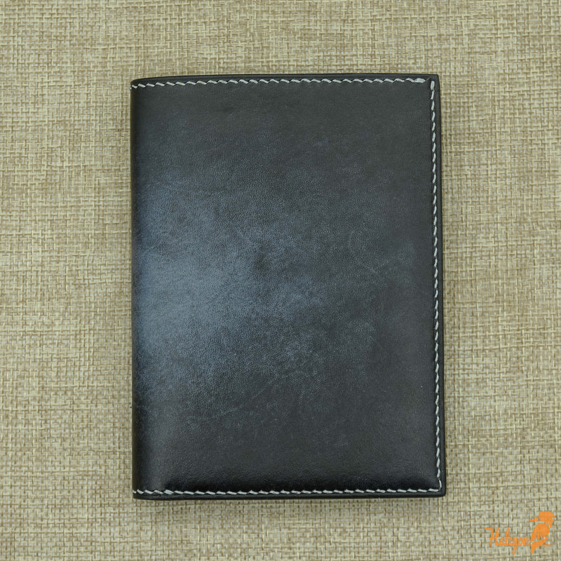 Personalized leather bifold wallet