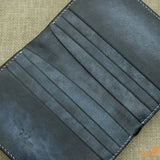 Personalized leather bifold wallet