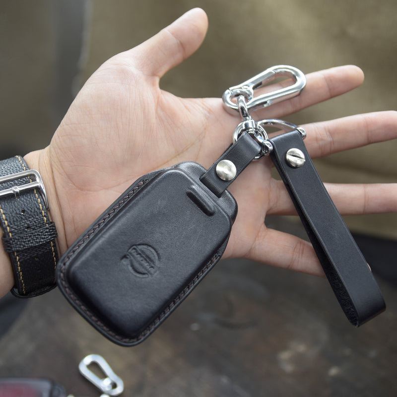 Leather Key Fob Cover For Volvo 5 buttons