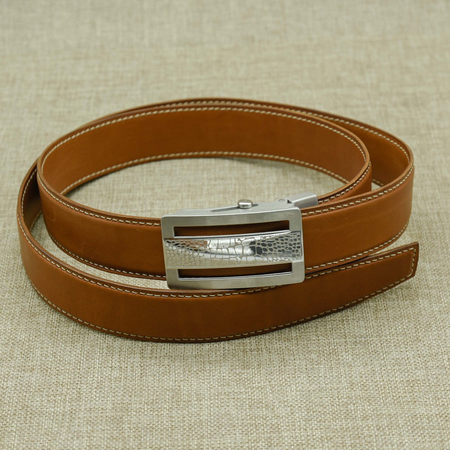 Handcrafted vachetta leather belts