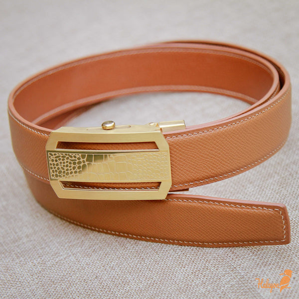 Handcrafted Epsom leather belts